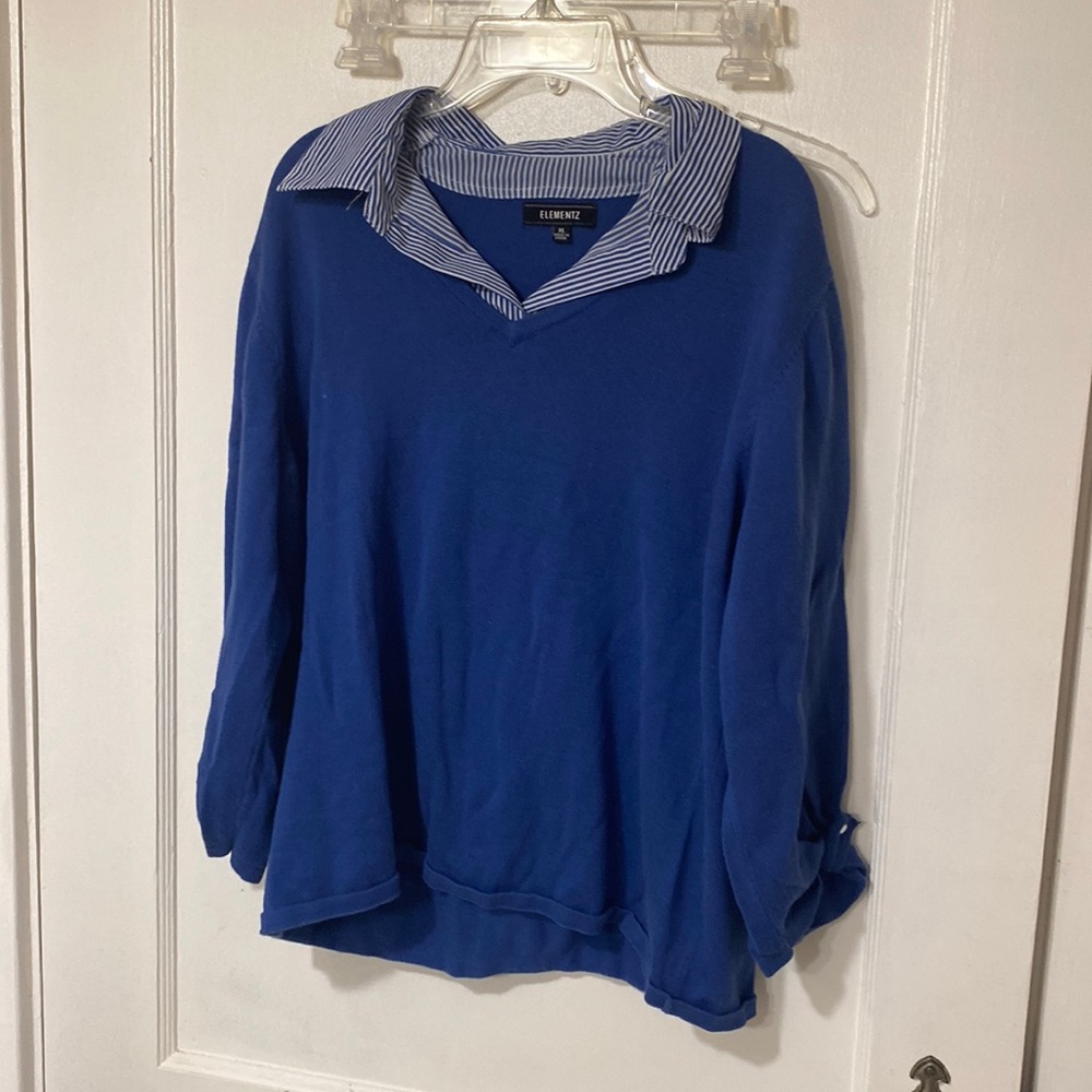 One piece blue shirt